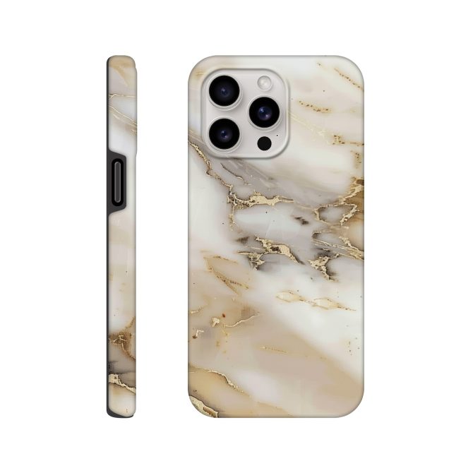 White Marble Pattern iPhone Case