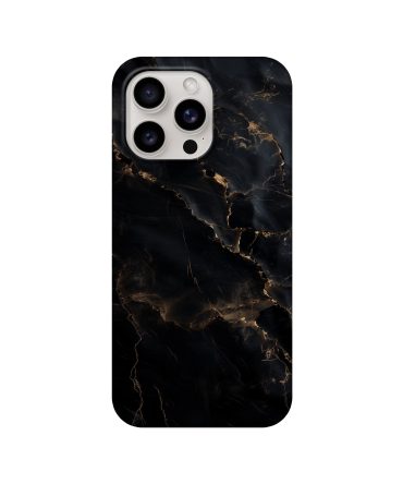 Black Marble Pattern iPhone Case